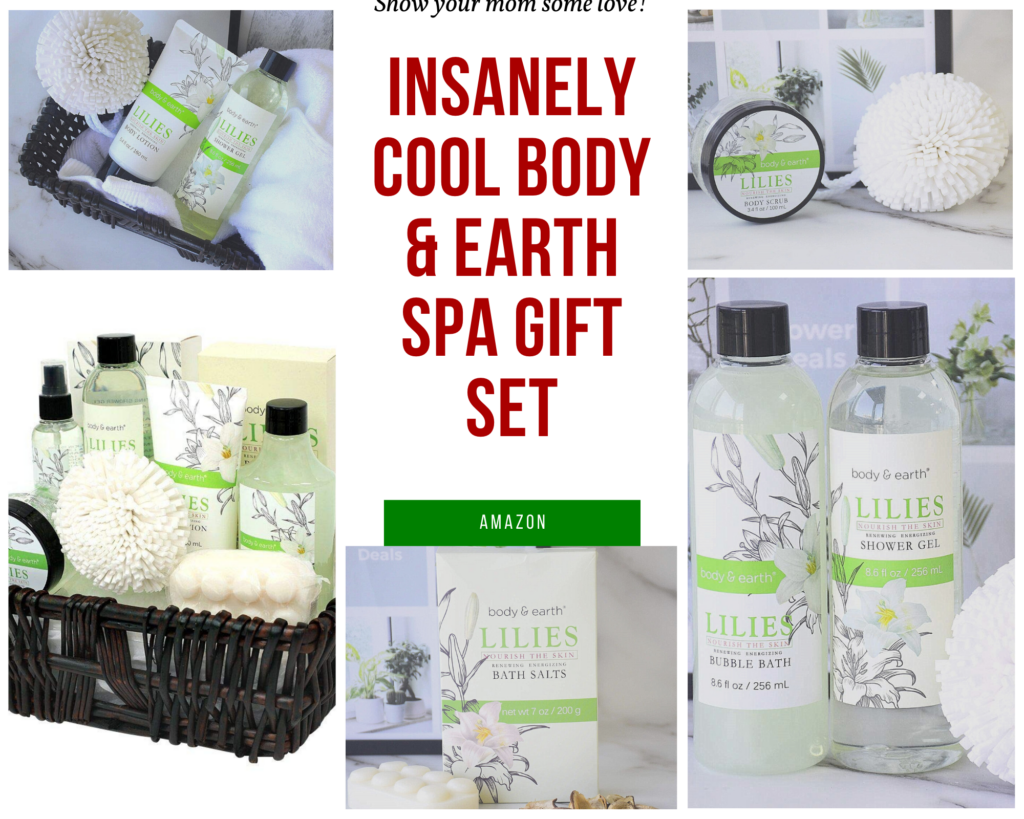 Body and Earth Spa Gift Basket. Insanely cool christmas gift your mom will love