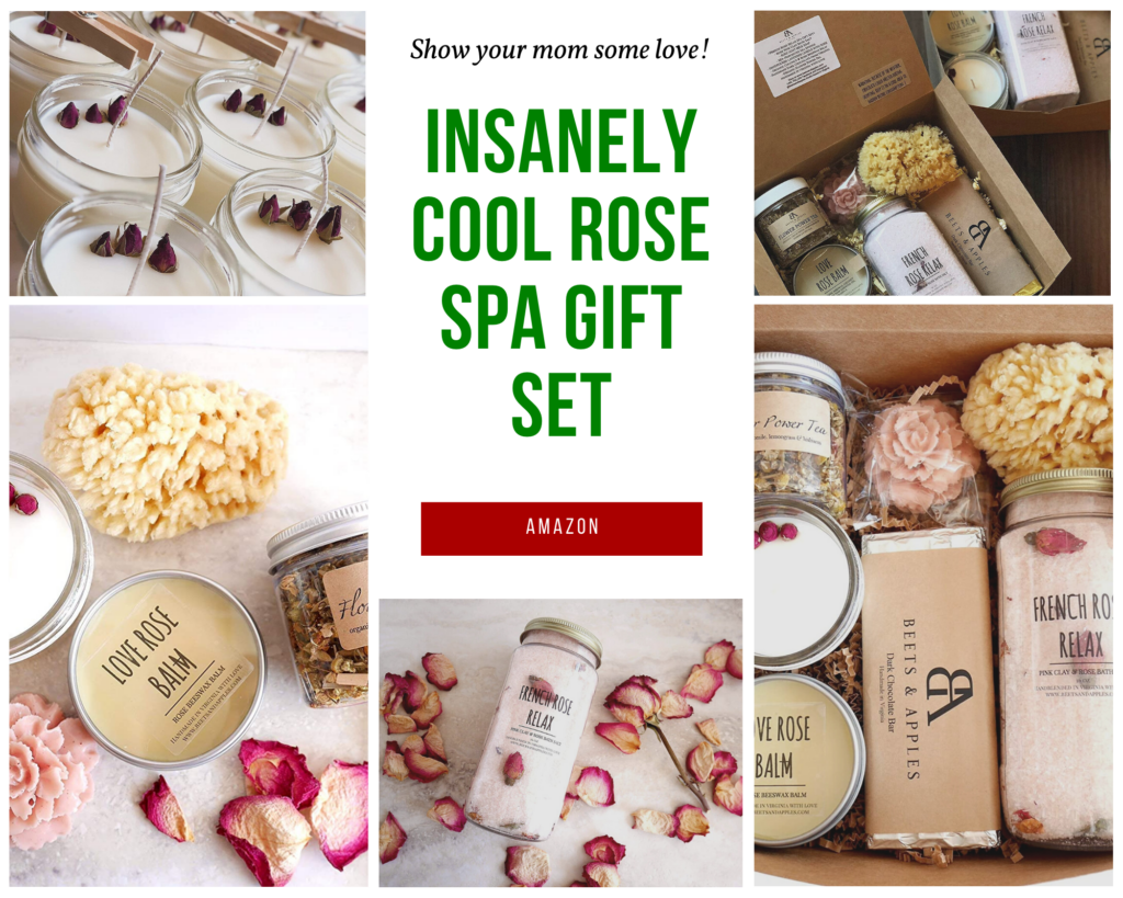 Beets & Apple's Rose Spa Gift. Insanely cool christmas gift your mom will love